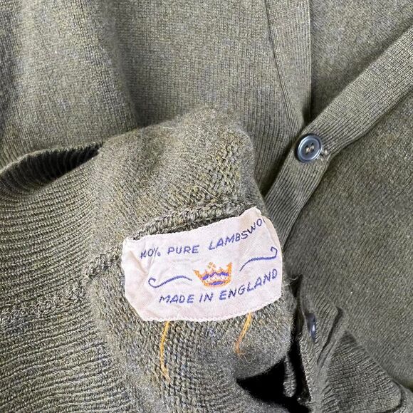 Vintage 80s Heeseman Coxmoor Wool Cardigan size 40 (M) - Picture 8 of 8